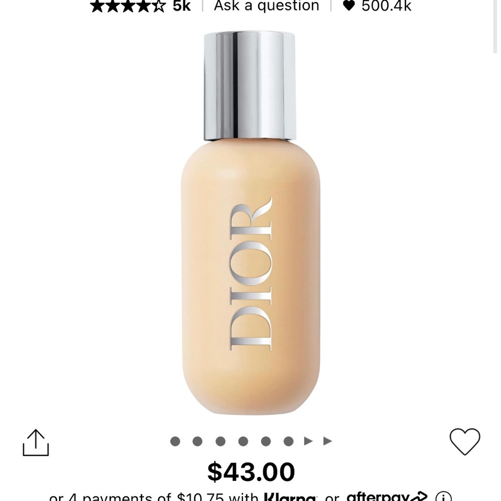 Dior Backstage Face and Body Foundation Warm Olive 2W0